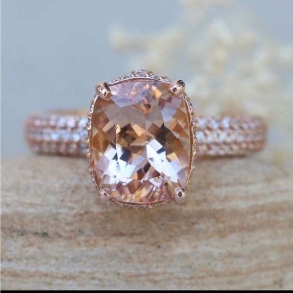 mam262 Jewelry - Rose gold engagement style ring